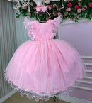 Vestido Menina Bonita Angelie Rosa Bebe
