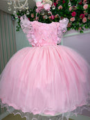 Vestido Menina Bonita Angelie Rosa Bebe