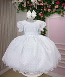 Vestido Marie Branco Bolinhas