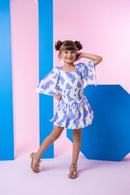 Conjunto Banana Club Alissa Azul e Verde