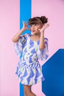 Conjunto Banana Club Alissa Azul e Verde