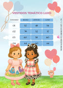 Vestido Infantil Temáticos Kids Galinha Pintadinha