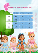 Vestido Infantil Temáticos Kids Moana Baby Azul