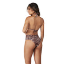 Biquini Cortininha Hotpants Animal Print