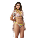 Saída Zebra, Saída de praia em tule, L'evo