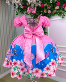 Vestido Tematico Luxo Stitch e Angel Modelo 3
