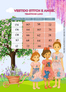 Vestido Tematico Luxo Stitch e Angel Modelo 3