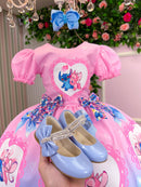 Vestido Tematico Luxo Stitch e Angel Modelo 4