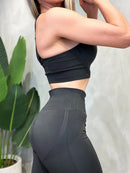 Conjunto Fitness em Poliamida Top Alça Fina e Calça Levanta Bumbum Lavinia Ref. 1571