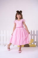 Vestido Infantil Menina Bonita Beatriz Rosa Bebe