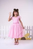 Vestido Infantil Menina Bonita Beatriz Rosa Bebe