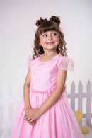 Vestido Infantil Menina Bonita Beatriz Rosa Bebe