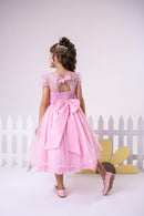 Vestido Infantil Menina Bonita Beatriz Rosa Bebe