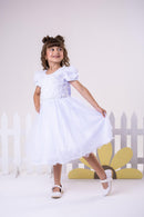 Vestido Infantil Menina Bonita Betania Branco