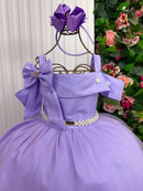 Vestido Banana Club Longo Doce Elegancia Lilas