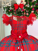 Vestido Marie Alegria do Noel Vermelho - Natal