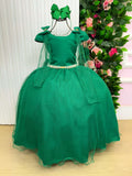 Vestido Banana Club Longo Diamante Verde Bandeira