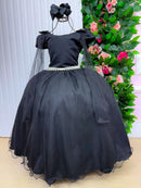Vestido Banana Club Longo Diamante Preto