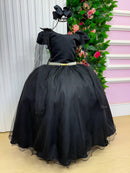 Vestido Banana Club Longo Diamante Preto