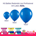 Kit 3 Pacotes Balões Bexigas Redondo Liso Profissional – 5" , 9" e 16" – Art Latex