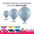 Kit 3 Pacotes Balões Bexigas Redondo Liso Profissional – 5" , 9" e 16" – Art Latex