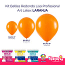 Kit 3 Pacotes Balões Bexigas Redondo Liso Profissional – 5" , 9" e 16" – Art Latex