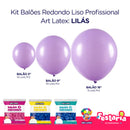 Kit 3 Pacotes Balões Bexigas Redondo Liso Profissional – 5" , 9" e 16" – Art Latex