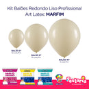 Kit 3 Pacotes Balões Bexigas Redondo Liso Profissional – 5" , 9" e 16" – Art Latex