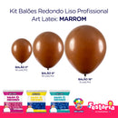 Kit 3 Pacotes Balões Bexigas Redondo Liso Profissional – 5" , 9" e 16" – Art Latex