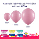 Kit 3 Pacotes Balões Bexigas Redondo Liso Profissional – 5" , 9" e 16" – Art Latex