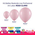 Kit 3 Pacotes Balões Bexigas Redondo Liso Profissional – 5" , 9" e 16" – Art Latex