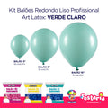 Kit 3 Pacotes Balões Bexigas Redondo Liso Profissional – 5" , 9" e 16" – Art Latex
