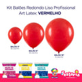 Kit 3 Pacotes Balões Bexigas Redondo Liso Profissional – 5" , 9" e 16" – Art Latex