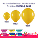 Kit 3 Pacotes Balões Bexigas Redondo Liso Profissional – 5" , 9" e 16" – Art Latex