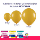 Kit 3 Pacotes Balões Bexigas Redondo Liso Profissional – 5" , 9" e 16" – Art Latex