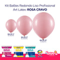 Kit 3 Pacotes Balões Bexigas Redondo Liso Profissional – 5" , 9" e 16" – Art Latex