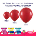 Kit 3 Pacotes Balões Bexigas Redondo Liso Profissional – 5" , 9" e 16" – Art Latex