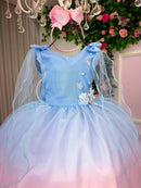 Vestido Princesa Belli Tematico Sereia - Ariel - Fundo do Mar
