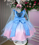 Vestido Princesa Belli Tematico Sereia - Ariel - Fundo do Mar