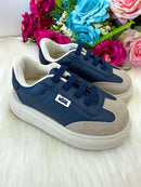 Tenis Nilqi Masculino Enzo Azul Marinho e Off
