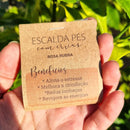 10 Cards Lembrancinhas Escalda Pés Rosa Rubra