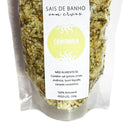 Sais de Banho CAMOMILA com óleo essencial para Chuveiro ou Banheira