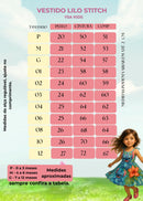 Vestido Temáticos Ysa Kids Stitch Azul