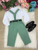 Conjunto Miss Cherry Vitor Suspensorio Verde