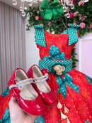 Vestido Marie Alegria de Natal Vermelho