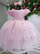 Vestido Menina Bonita Yasmin Rosa Bebe