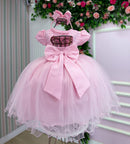 Vestido Menina Bonita Yasmin Rosa Bebe