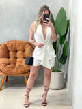 Conjunto em Alfaiataria Sensoriale Max Colete de Bico e Shorts Andrea Ref. 1659