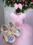 Vestido Menina Bonita Pietra Rosa Bebe
