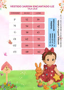 Vestido Vila Lele Jardim das Borboletas Baby Liz Verde Tiffany
